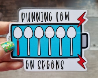 Low Spoons Magnet, Fibromyalgia Awareness, Chronic Illness Gift