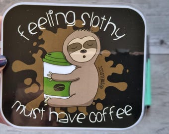 Imán de perezoso para café, decoración divertida para la cocina, regalo positivo