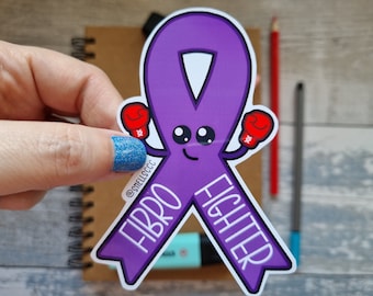 Pegatina de guerrero de la fibromialgia: regalo de concienciación sobre la enfermedad invisible