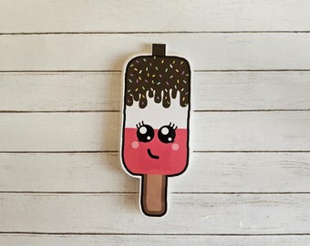 Marcador magnético de helado kawaii, bonito regalo de papelería