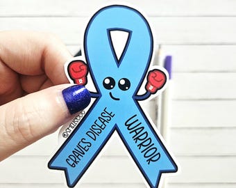 Imán para nevera del guerrero de Hashimoto: regalo para concienciar sobre el hipotiroidismo