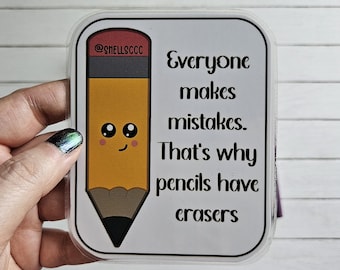 Everyone Makes Mistakes Fridge Magnet, Mental Health Gift