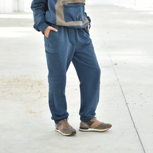 Women Low Crotch Pants, Side Pockets Pants, Loose Cotton Pants, Comfy Clothing, Plus Size Pants, Yoga Women Pants, Women Loungewear