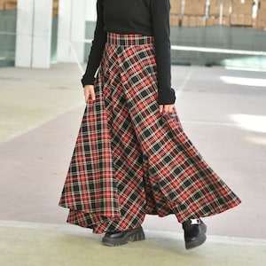 Plus size tartan skirts online