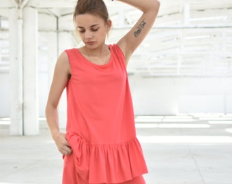 Coral Tank Top, Summer Tank Top, Comfort Colors Tanks, Soft Tank Top, Sleevless Shirt, Muscle Tanks Women,  Plain Tank Top, Comfort Colors