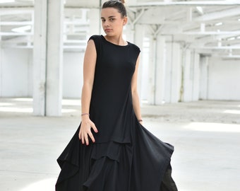 【ANDRESD】frills flare dress / black frills flare dress | ANDRESD