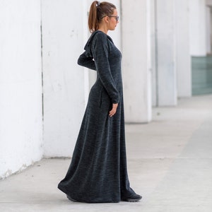 Hooded Maxi Sweater Dress - Etsy Hooded Maxi Sweater Dress - Etsy