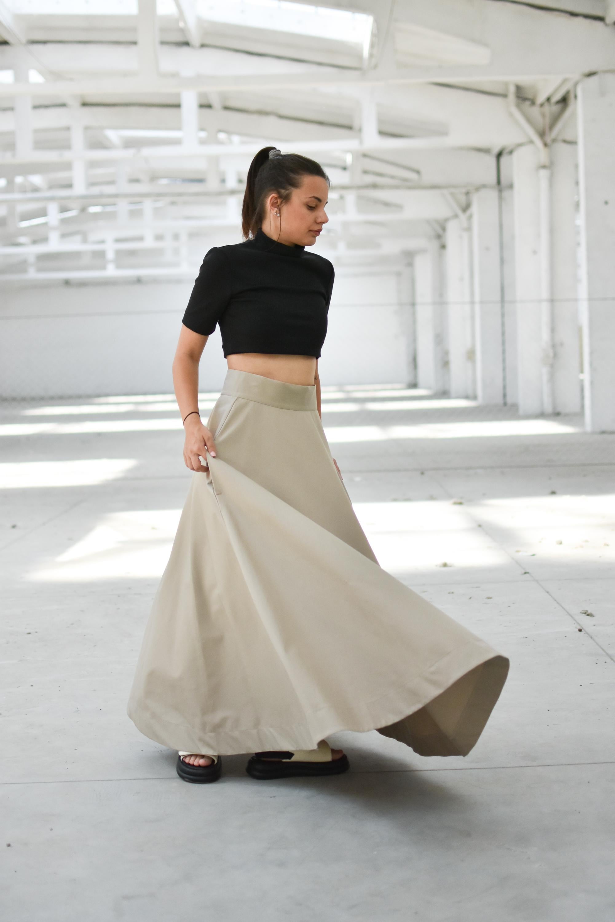 L'AppartementKnit Flare Skirtベージュ36 il_fullxfull.7011199620_64tc.jpg