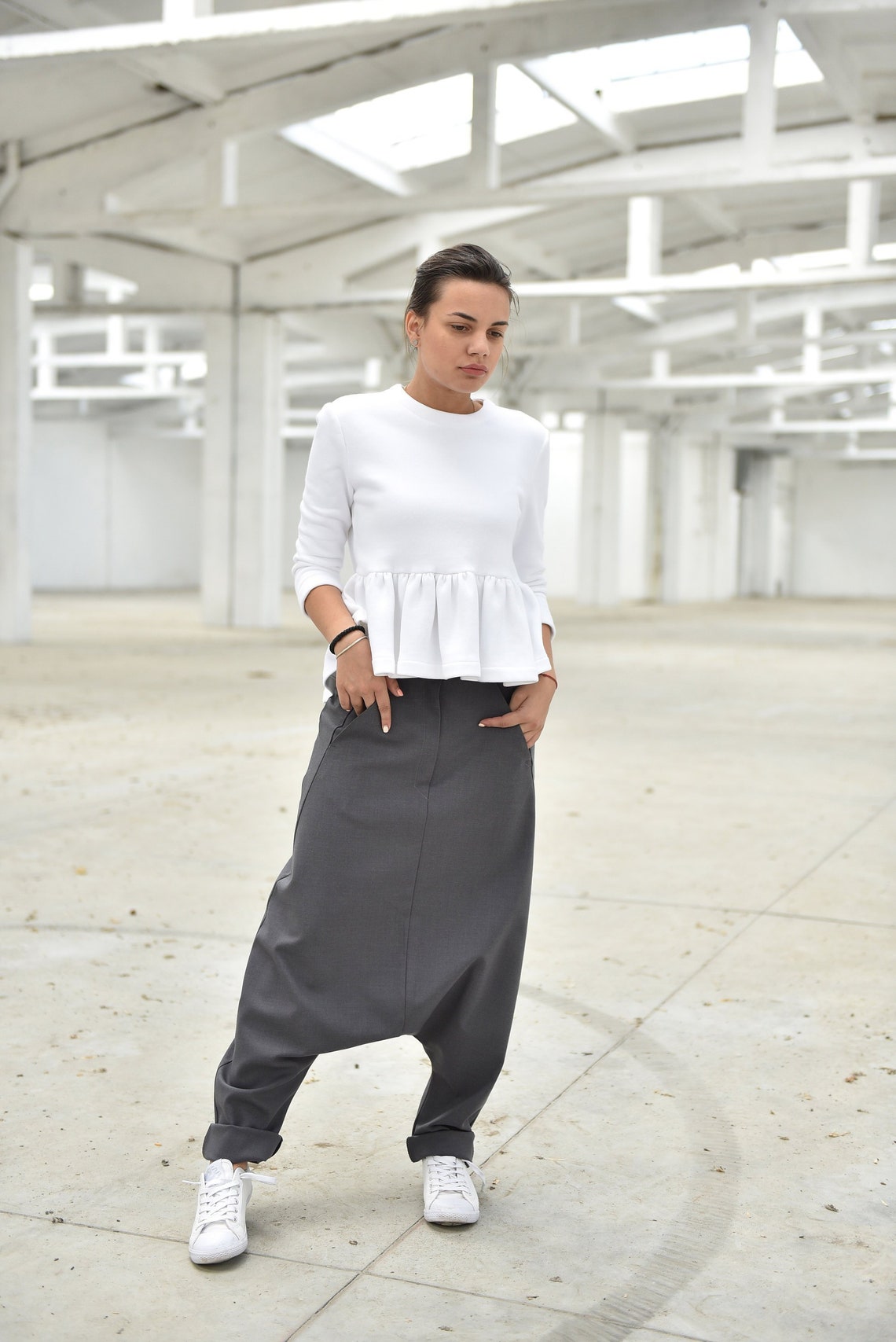 wool harem pants