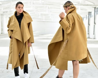 【Eaphi】ASYMMETRY CAPE TRENCH COAT ASYMMETRY CAPE TRENCH COAT