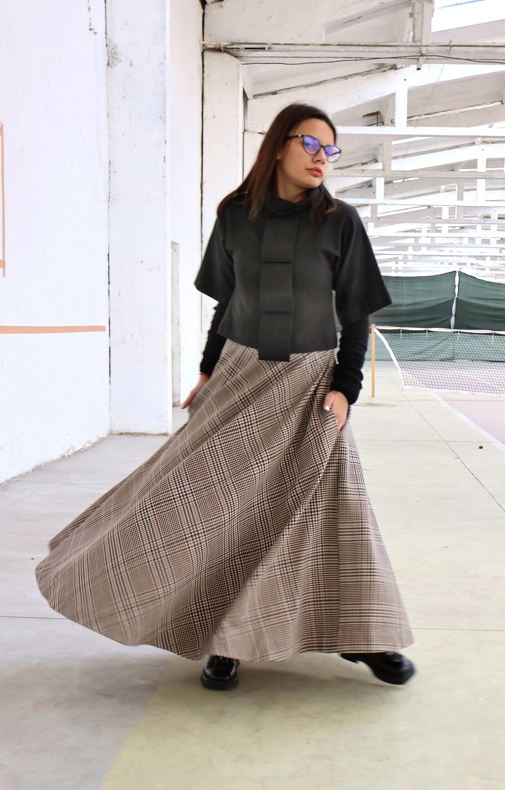 Wool Plaid Skirt, Tartan Maxi Skirt, Victorian Walking Skirt, Scottish  Outlander Skirt, High Waist Winter Skirt, Plus Size Riding Skirt -   Canada