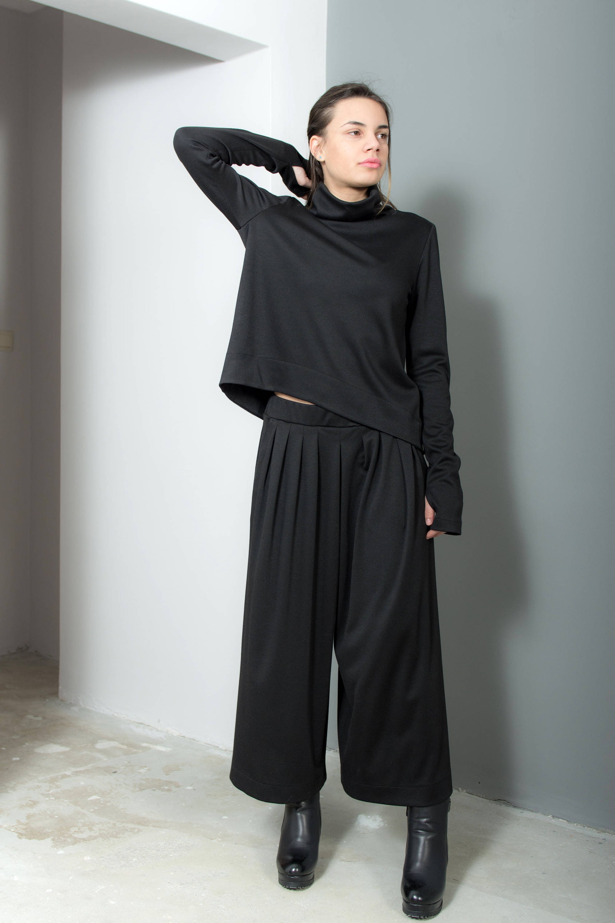 Women Skirt Pants, Wide Leg Pants, Flare Pants, Loose Pants