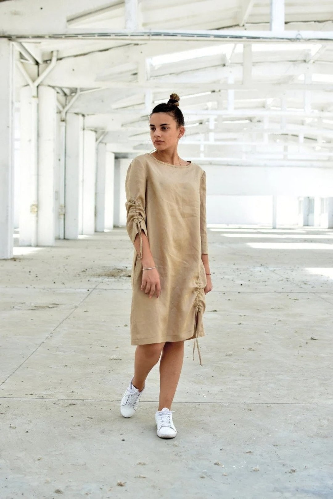 beige summer dress Esther & Co. Ilyndra Dress main image 1