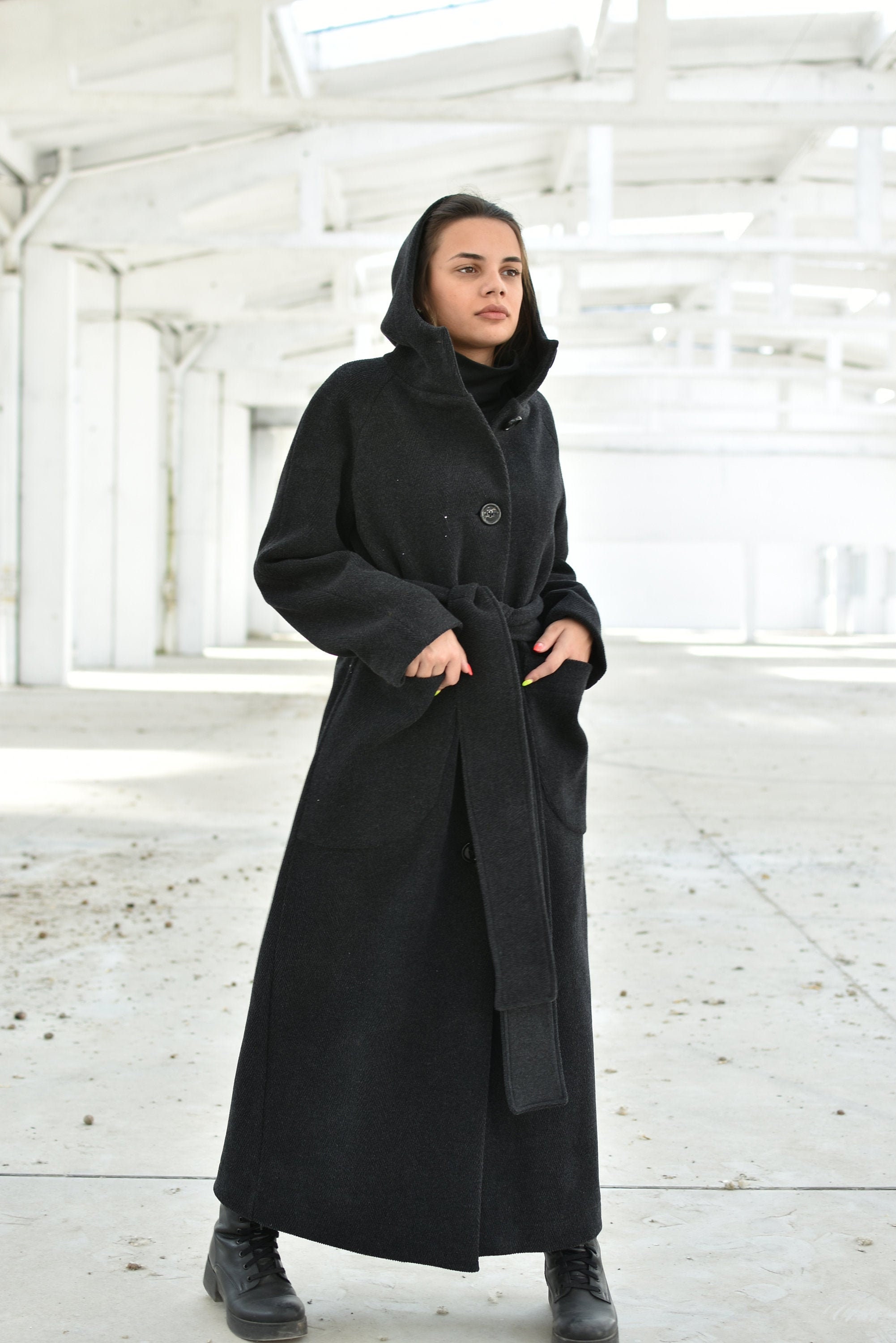 Supreme　Wool Windowpane Overcoat　BLACK Supreme Wool Windowpane Overcoat (FW19) - $568