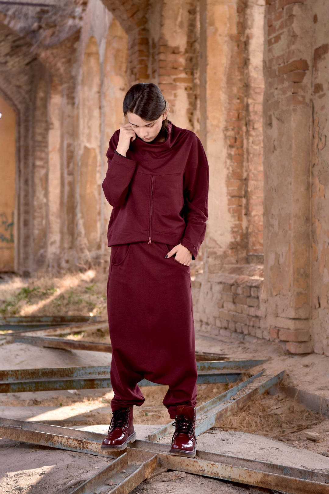 Drop Crotch Pants, Loose Pants, Harem Pants, Baggy Pants, Aladdin