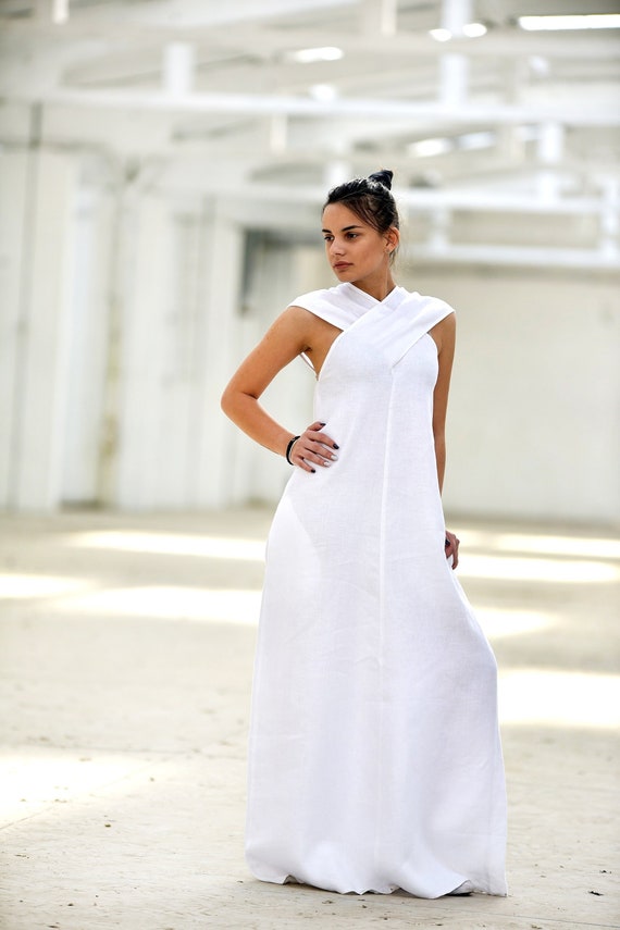 white linen dresses