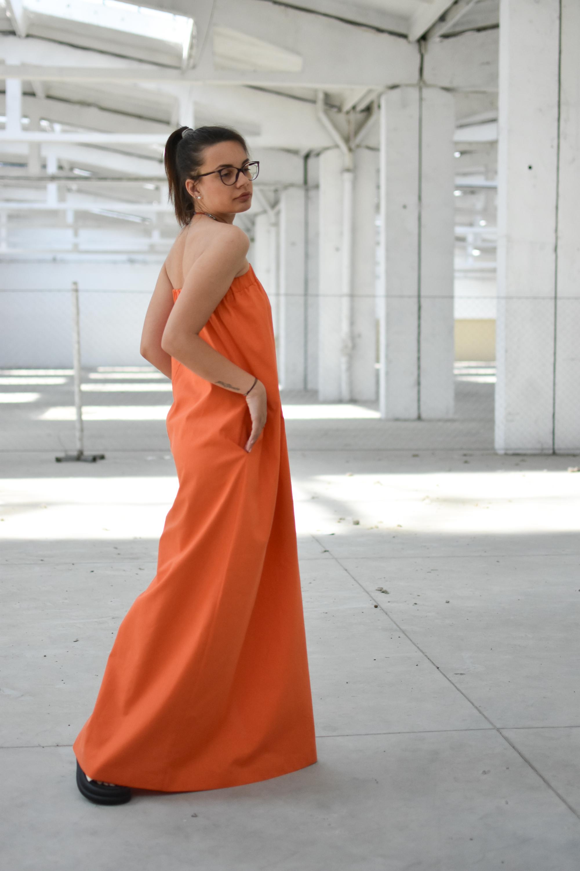 orange bandeau maxi dress Bandeau Maxi Dress In Multi Orange Floral Print Slinky | EGO US