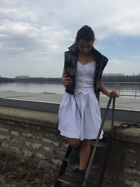 Woman's Suit: Jacket, Skirt, and Top