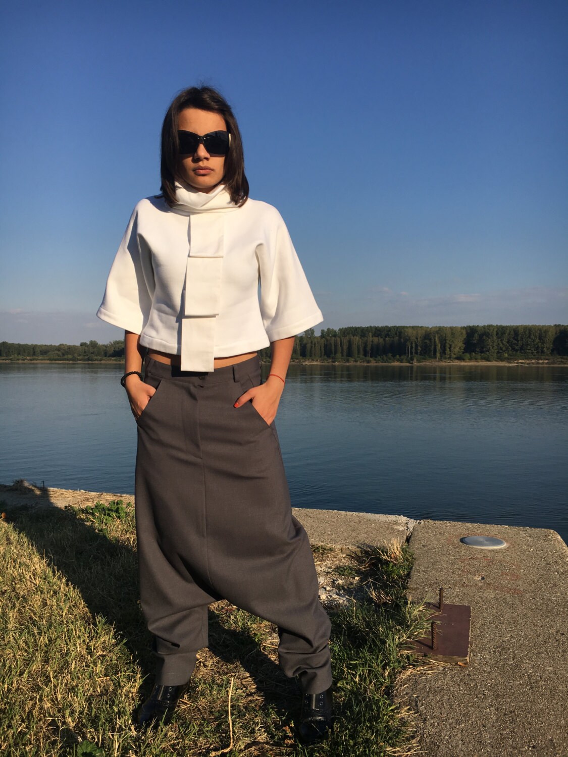 wool harem pants