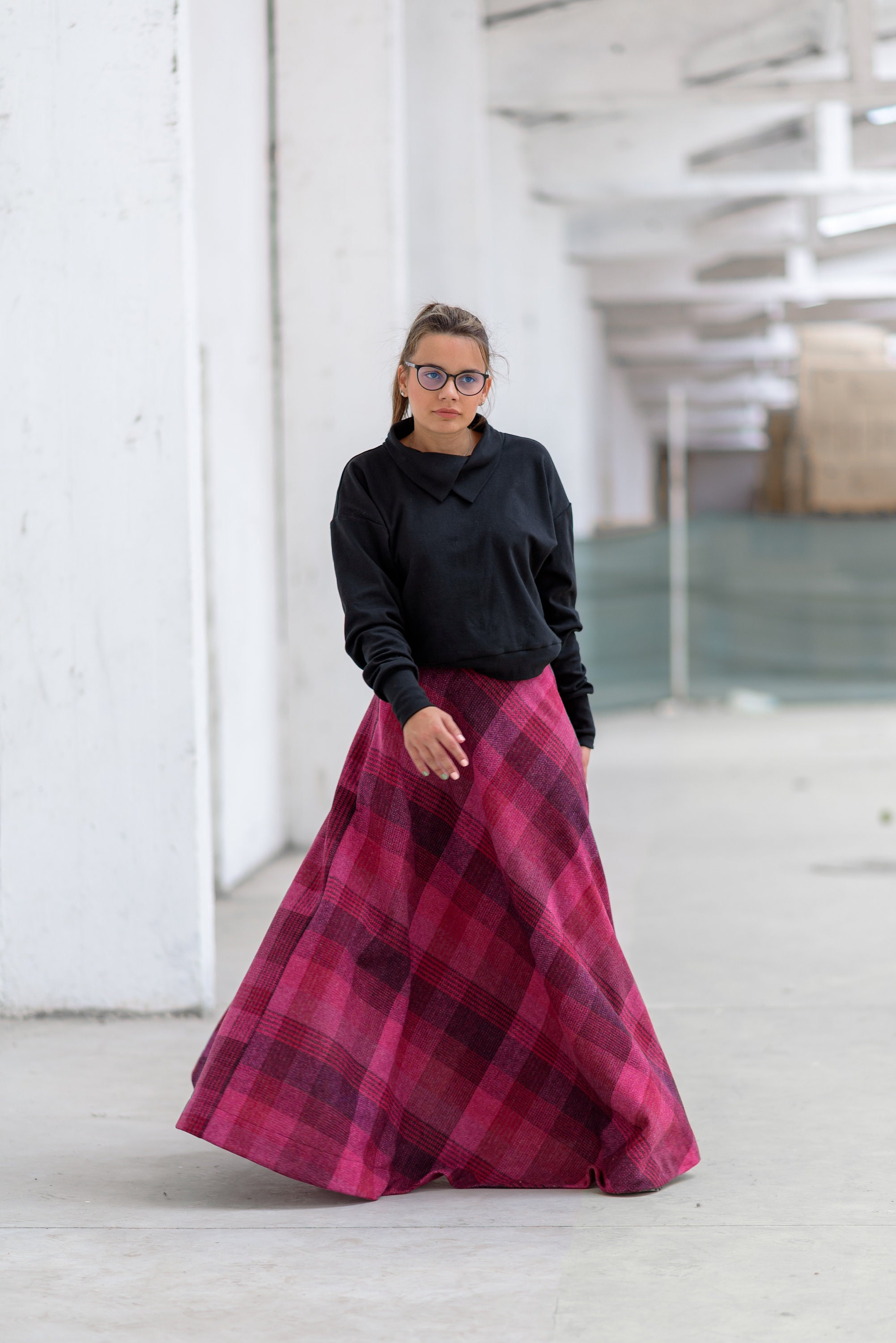 Wool Plaid Skirt, Tartan Maxi Skirt, Victorian Walking Skirt, Scottish  Outlander Skirt, High Waist Winter Skirt, Plus Size Riding Skirt -   Canada