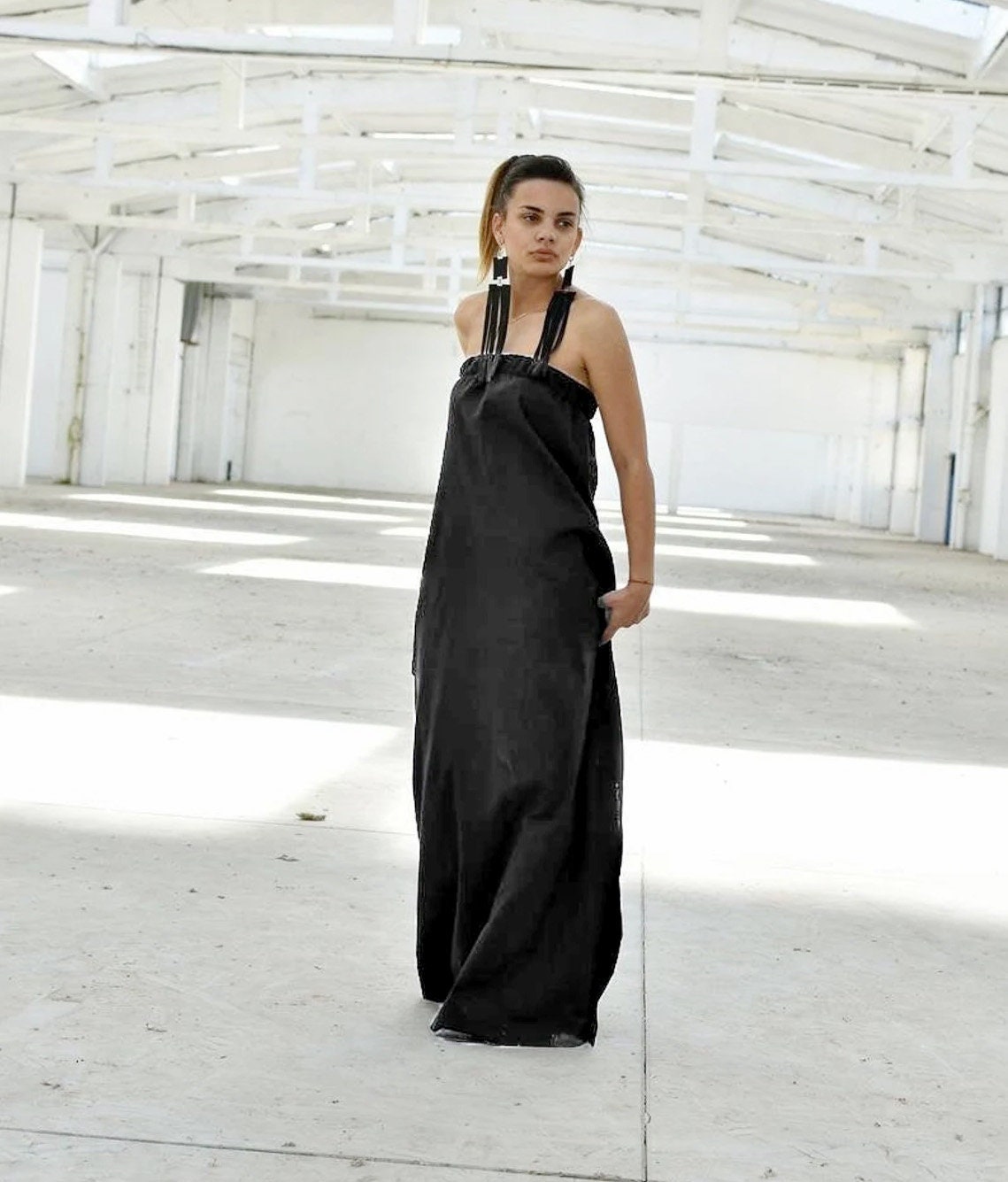 linen jersey maxi dress Elodie Jersey Maxi Dress-Rich Chestnut