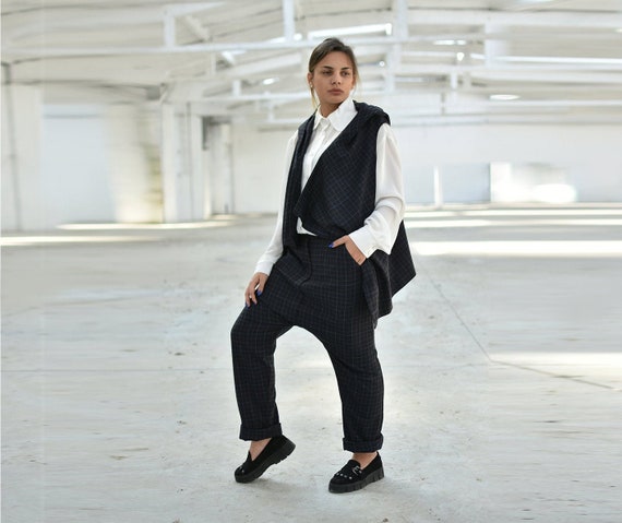 Juego de lana para mujer Juego de traje Juego de 2 Pantalones