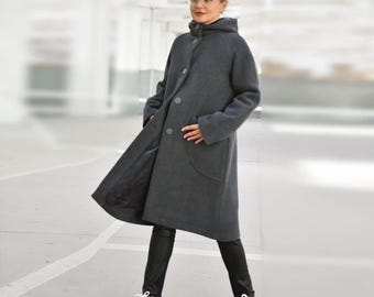 TROVE LUU COATダークグレー サイズ2 TROVE LUU COATダークグレー サイズ2