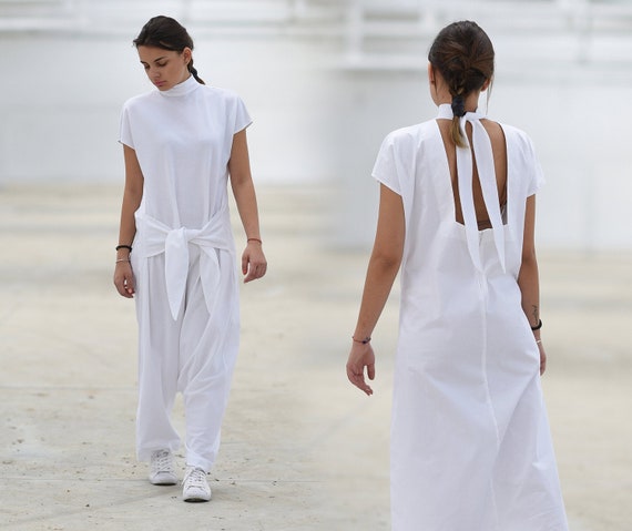 Etsy white jumpsuit deals