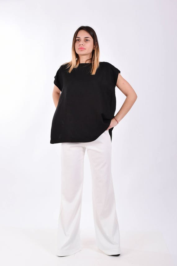 plus size white palazzo pants