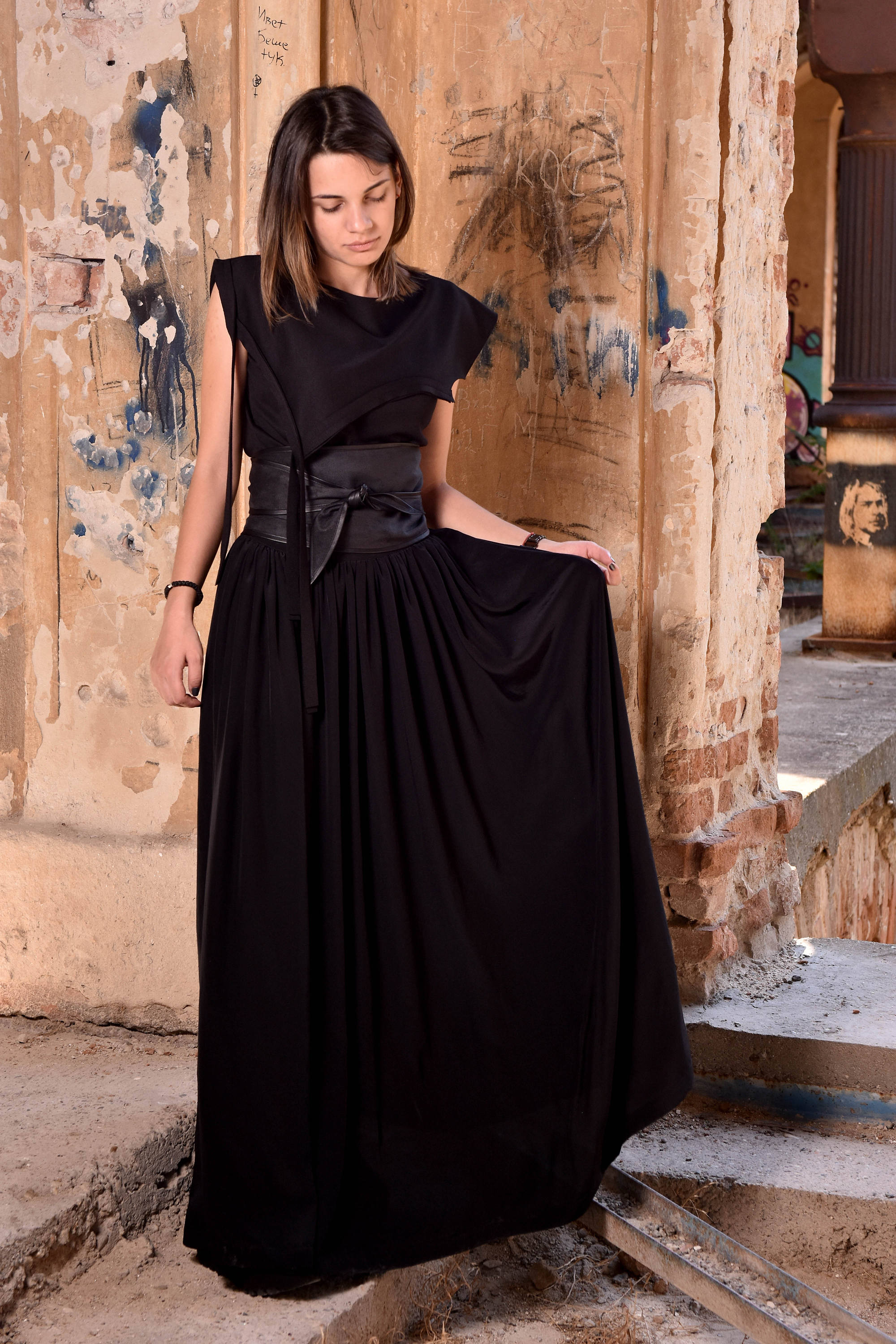 Women Maxi Skirt, Plus Size Skirt, Loose Skirt, Broomstick Skirt