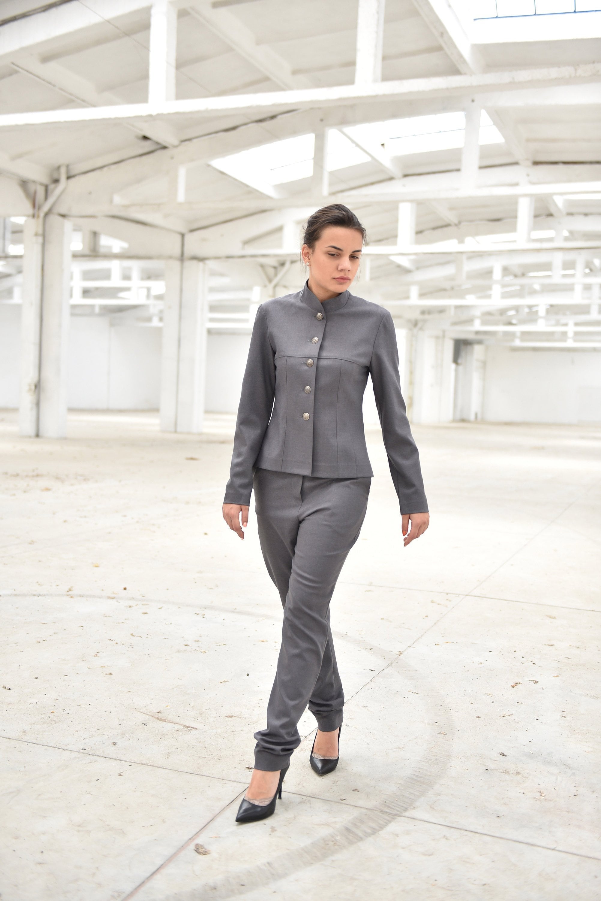 ジャケット・アウター melt the lady wool blazar coat chouyatou Womens Fall Winter Wool Blend Casual Business Blazer