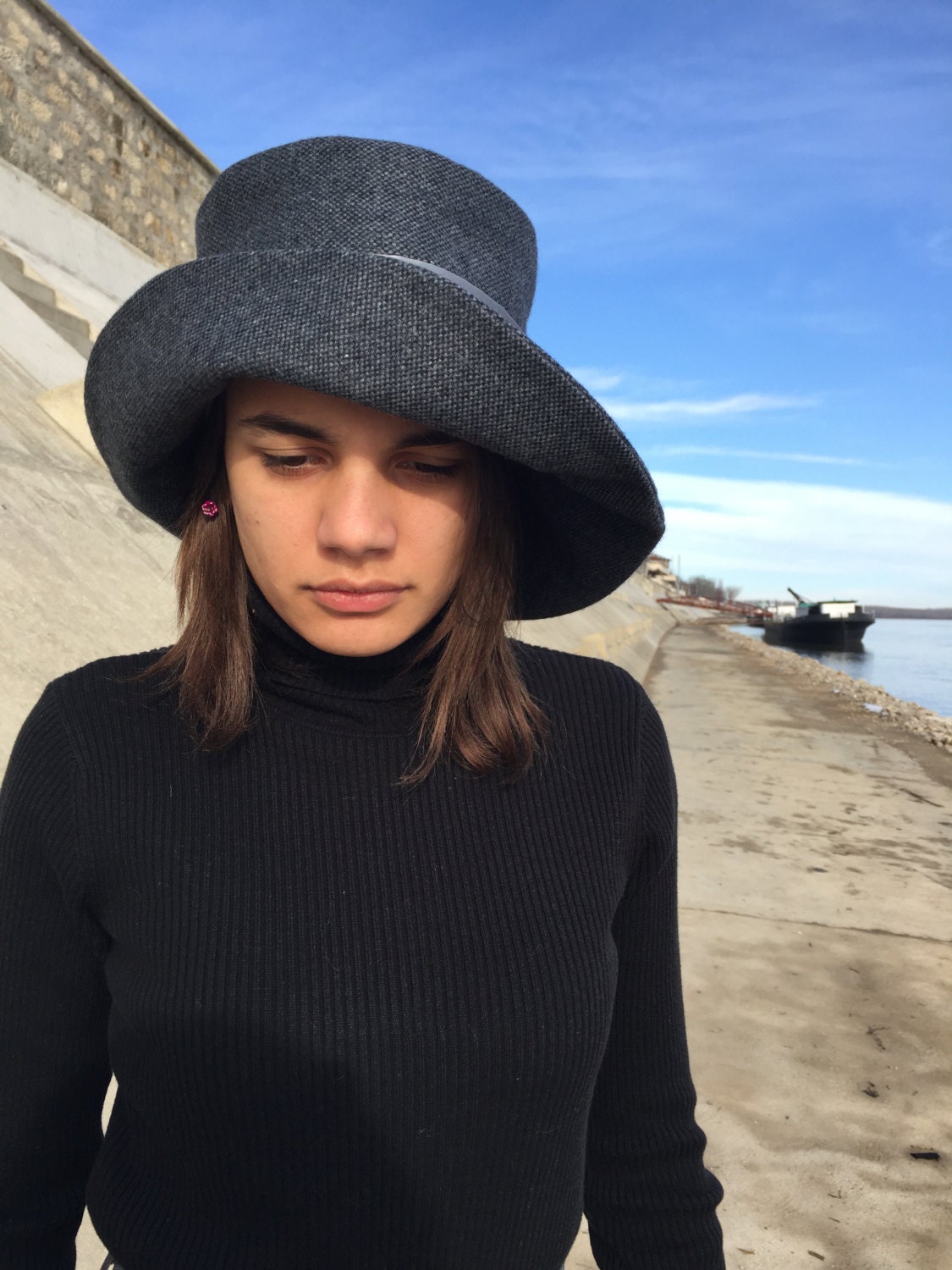 Women hat wool hat designer hat fashion hat elegant hat etsy