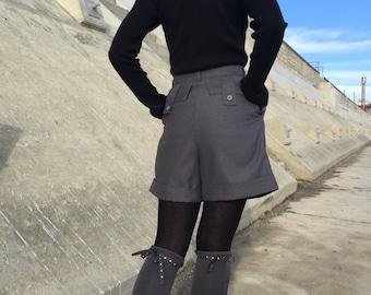 Wool Shorts, Elegant Shorts, Short Pants, Elegant Pants, Suit