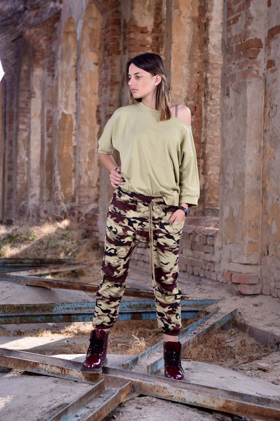 Military Pants, Women Activewear, Harem Pants, Urban Clothing