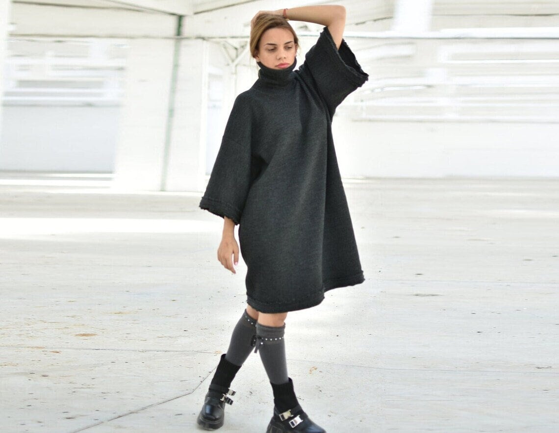 Oversized Turtleneck - Etsy