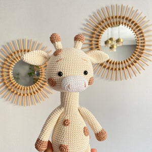 Entzückende Amigurumi Giraffe Schlaftier, perfektes gehäkeltes Babygeschenk