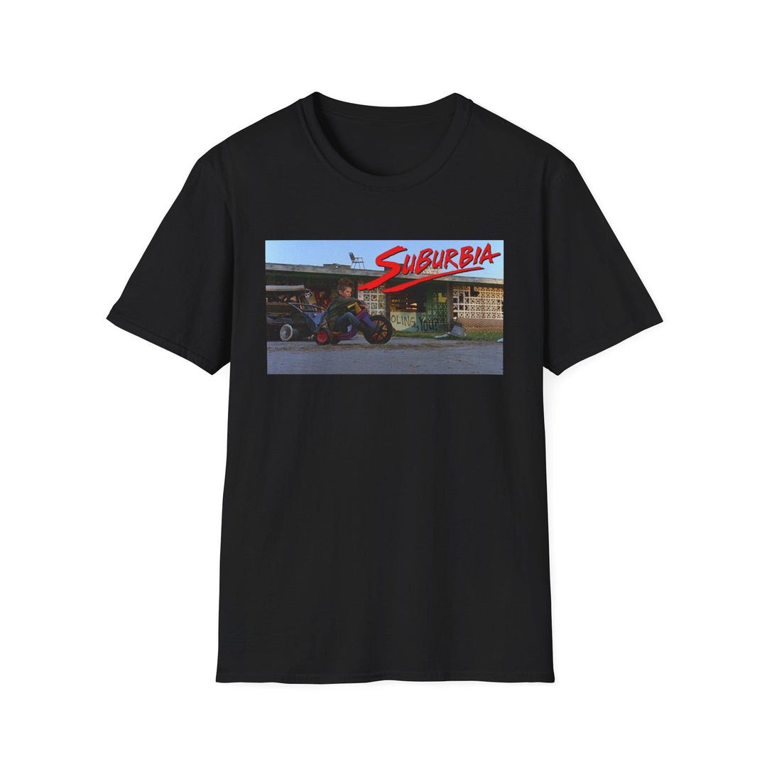 T-shirt Suburbia 1983 - Film Culte Punk Des Années 80 - Gildan, Unisexe - Neuf Avec étiquette