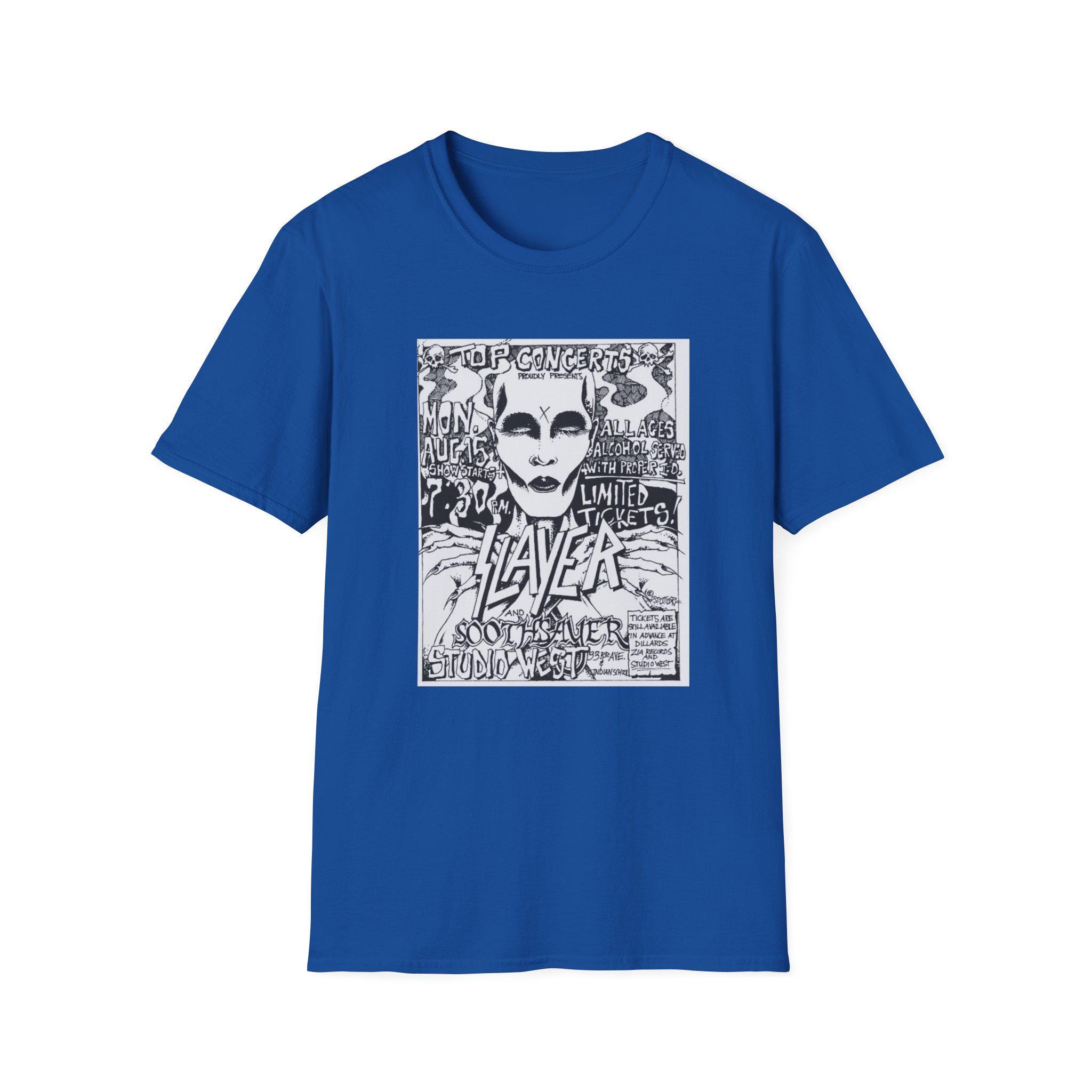 Slayer Shirt - Unisex Softstyle Slayer T-shirt 80s Metal Slayer Shirt - Unisex Softstyle Slayer T-shirt 80s Metal