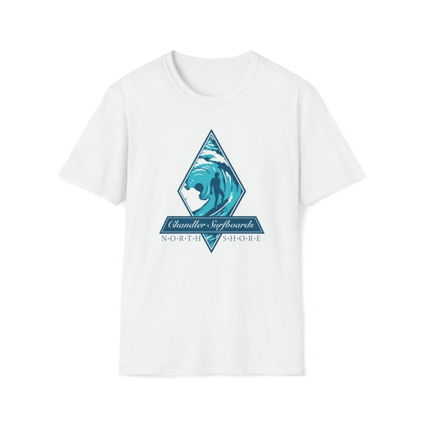 Chandler Surfboards shirt - Unisex Softstyle T-Shirt North Shore Movie 80s tshirt