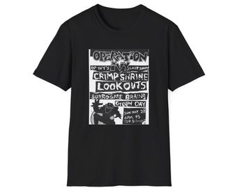 Operation Ivy shirt - Unisex Softstyle 1989 Operation Ivy Last Show t-shirt  vintage punk Green Day first show inspired tshirt