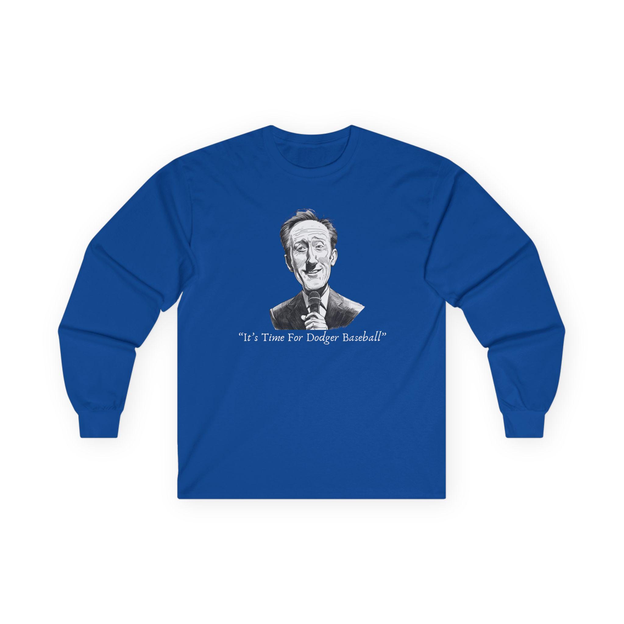 ドジャースの野球の長袖Tシャツ、ヴィン・スカリーの名言長袖シャツ 
