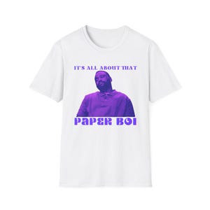 Maglietta Paper Boi - Maglietta unisex Softstyle divertente Al Earn Alfred Darius Van Atlanta ispirata alla maglietta