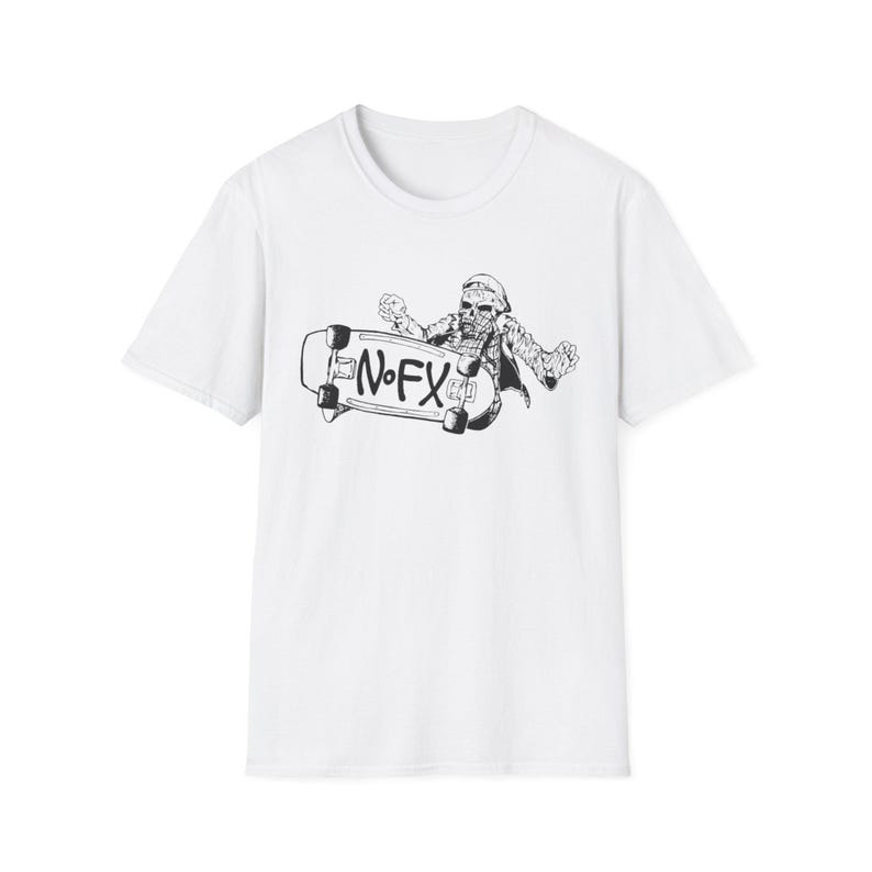 NOFX-shirt - NOFX-uniseks NOFX-t-shirt softstyle jaren 90 punk vintage skateboard Nofx skater jaren 90 NOFX-flyer geïnspireerde tshirt afbeelding 1