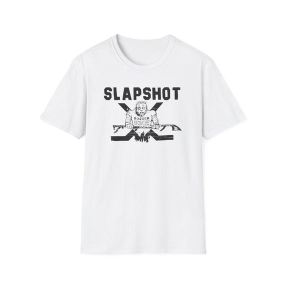 Slapshot Boston Shirt - Unisex Softstyle 1990 Hardcore Straight