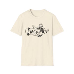 NOFX-shirt - NOFX-uniseks NOFX-t-shirt softstyle jaren 90 punk vintage skateboard Nofx skater jaren 90 NOFX-flyer geïnspireerde tshirt afbeelding 5