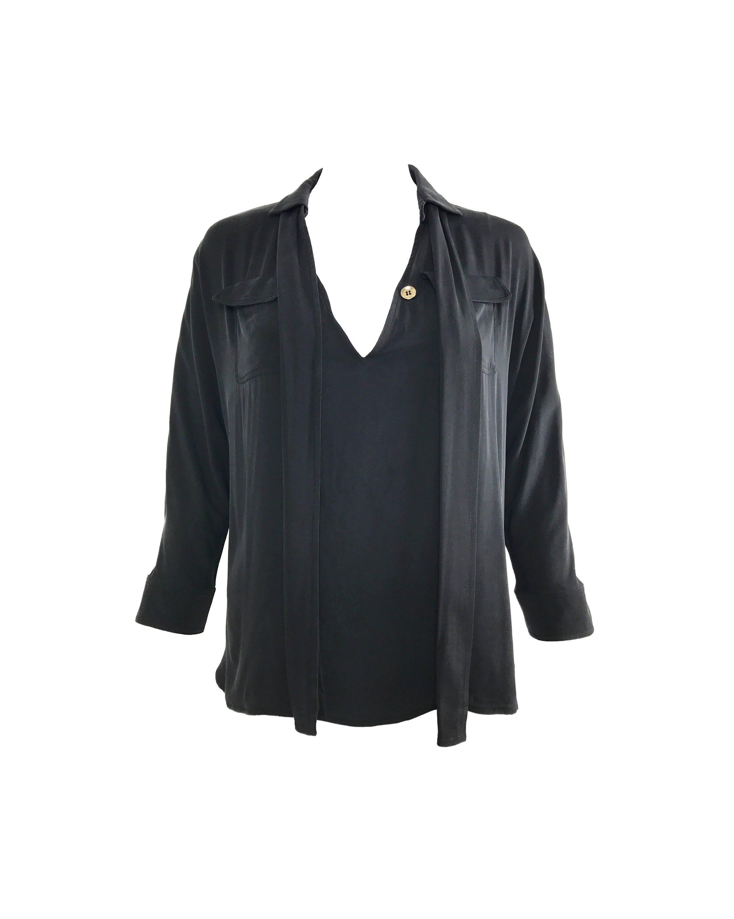 gucci black blouse