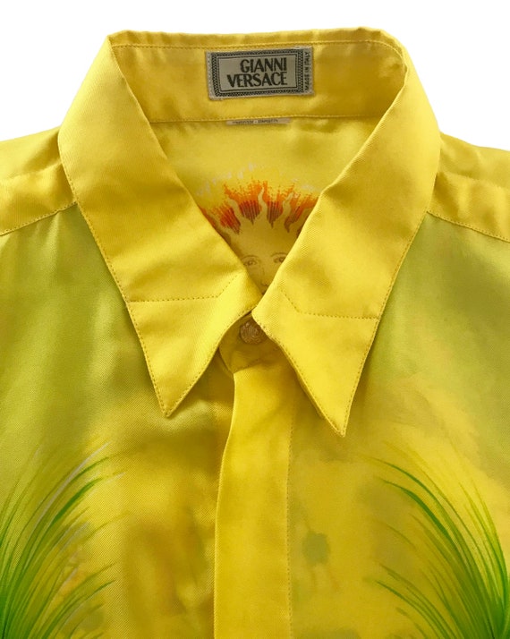 GIANNI VERSACE Rare Vintage Miami Print Shirt 199… - image 4