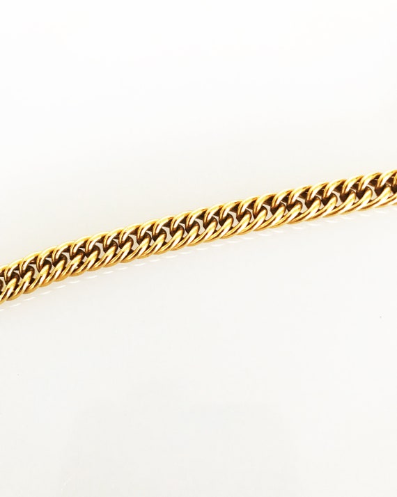 CHANEL Vintage 1980s Gold Loupe Logo Eyeglass Pen… - image 8