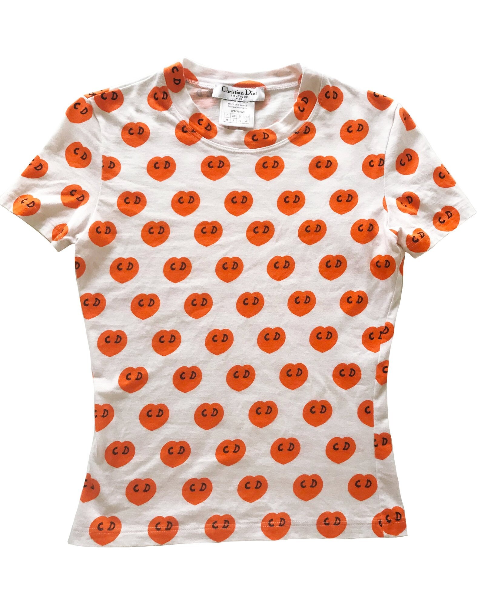 orange dior t shirt