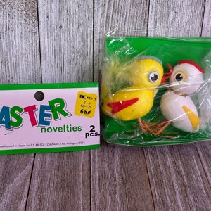 Vintage SS Kresge Easter Novelties, Vintage Easter Chick, Vintage Easter, Vintage Easter Decor, Easter Crafts